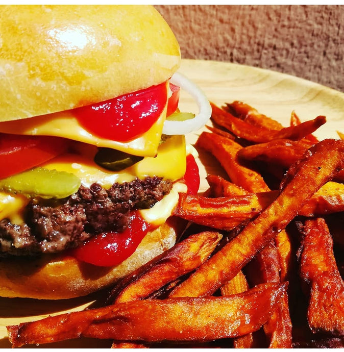BUNS & FRITES DE PATATE DOUCE