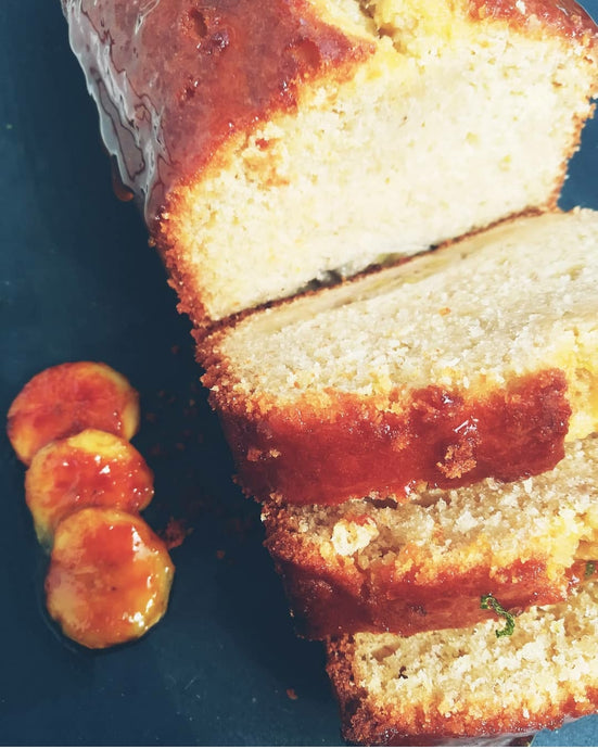 Cake banane aux zestes de citrons vert