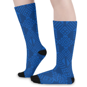 Chaussettes longue "bleu space"